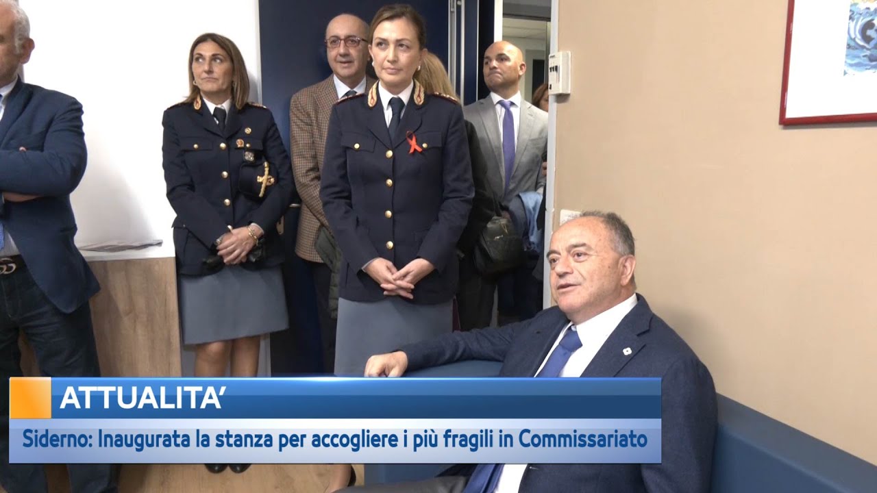 Siderno: Inaugurata la stanza per accogliere i più fragili in Commissariato