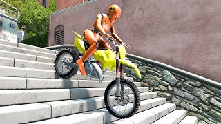 Car vs Stairs #1 - BeamNG.DRIVE | SmashChan