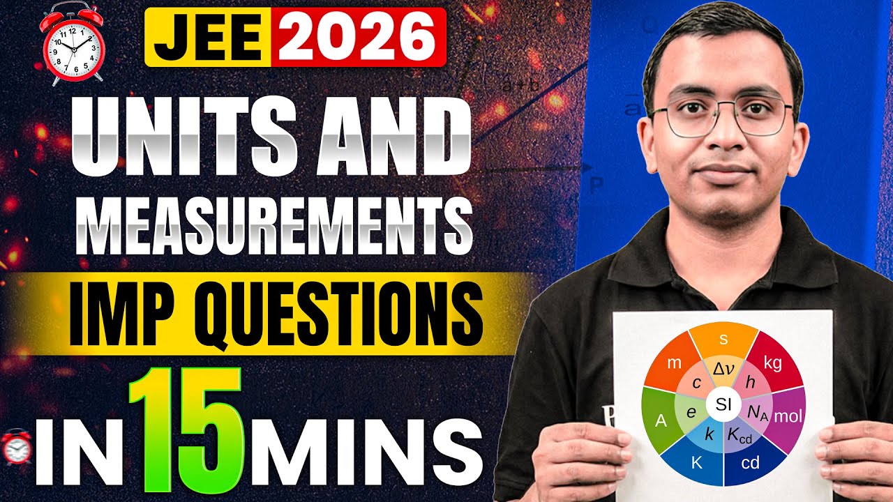 Units and Measurements in 15 Mins🔥😱| Rapid Revision JEE 2026 Physics