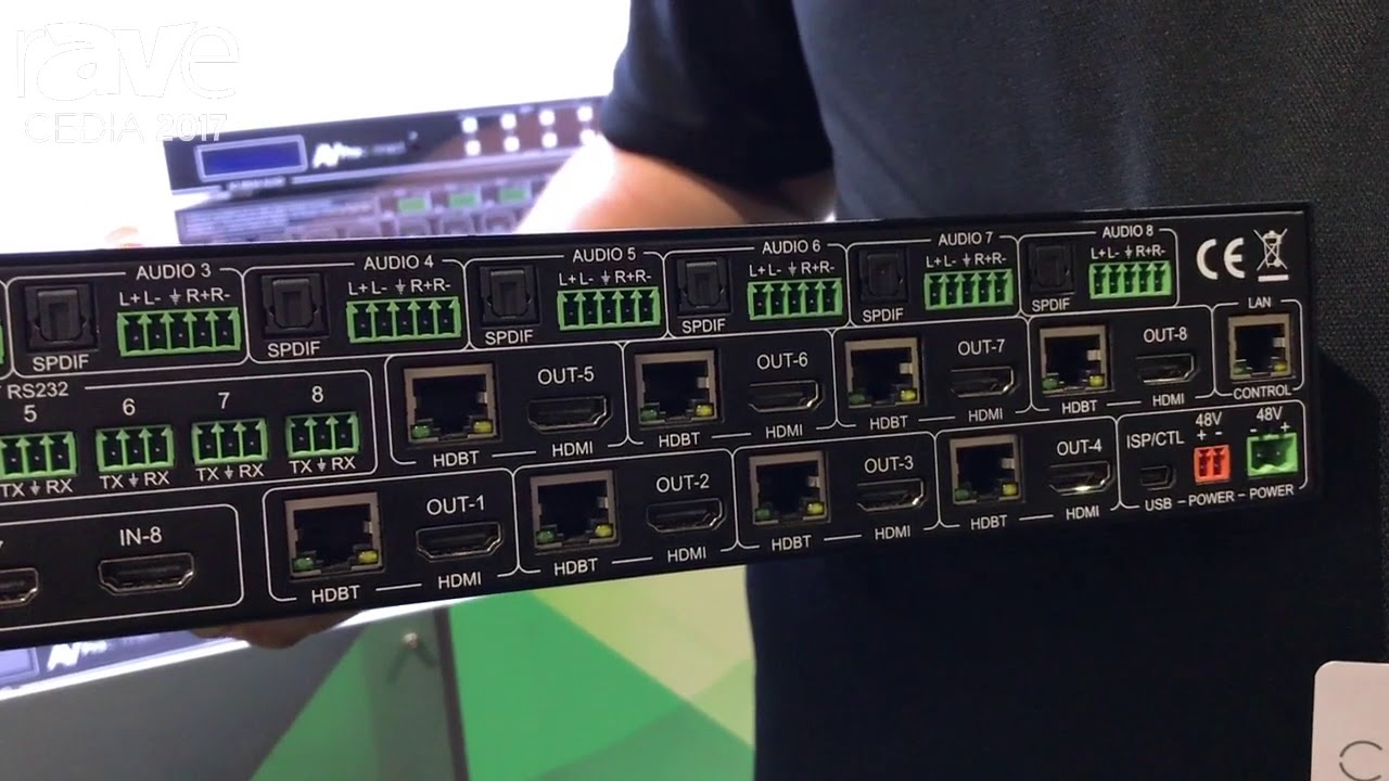 CEDIA 2017: AVProStore Shows AC-MX88-AUHD-HDBT 8x8 Matrix Switcher With HDBaseT Mirrored With HDMI