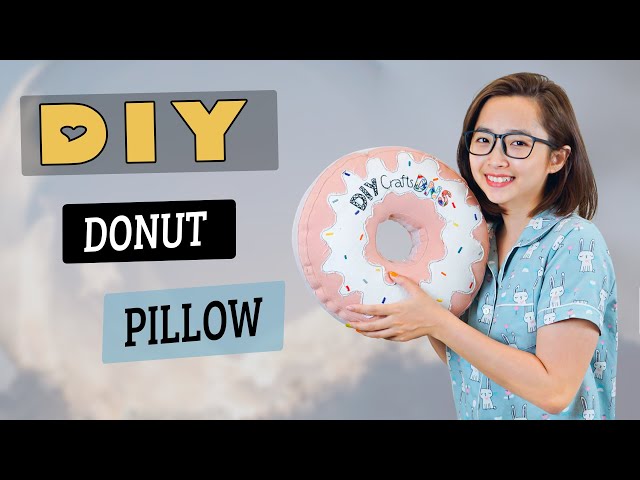 Easy DIY Donut Pillow No Sewing 
