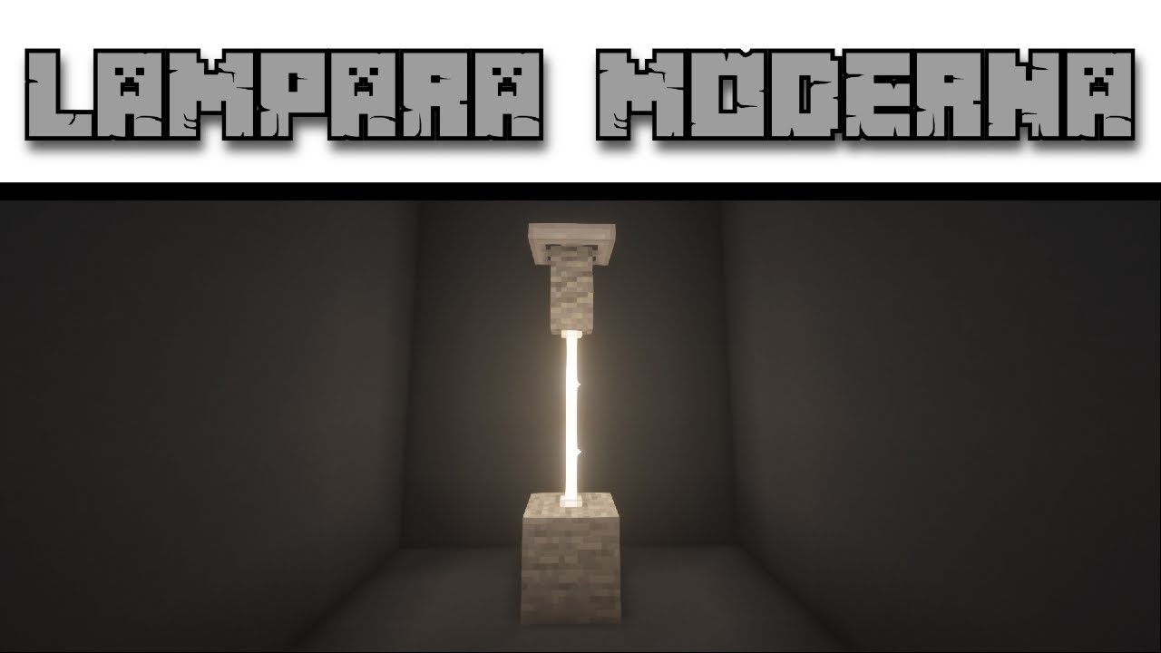 Minecraft 1.17:💡  Lampara Moderna Construir