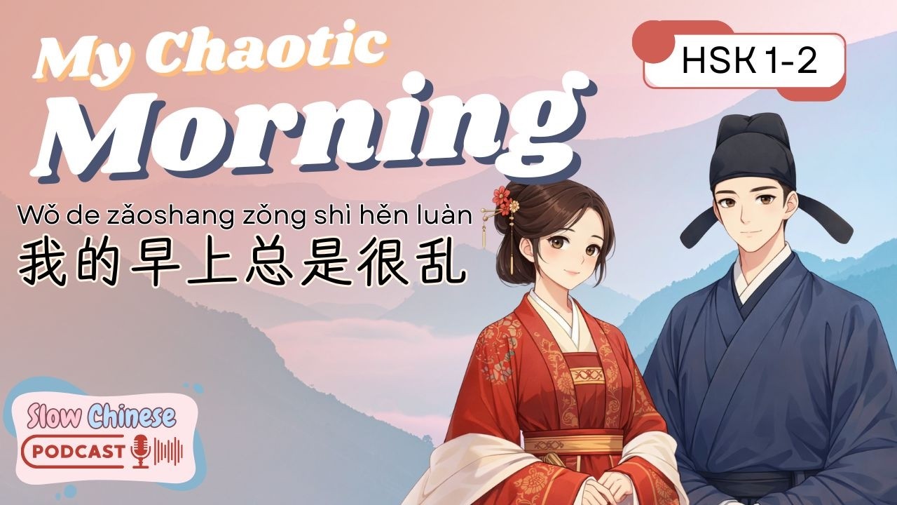HSK 1-2 | 我的早上总是很乱 | My Mornings Are Always Chaotic