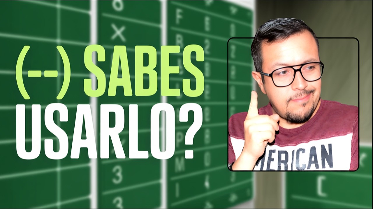 ¿Tu también lo estas usando mal? La forma correcta de usar la doble negación en Excel. Double Dash.