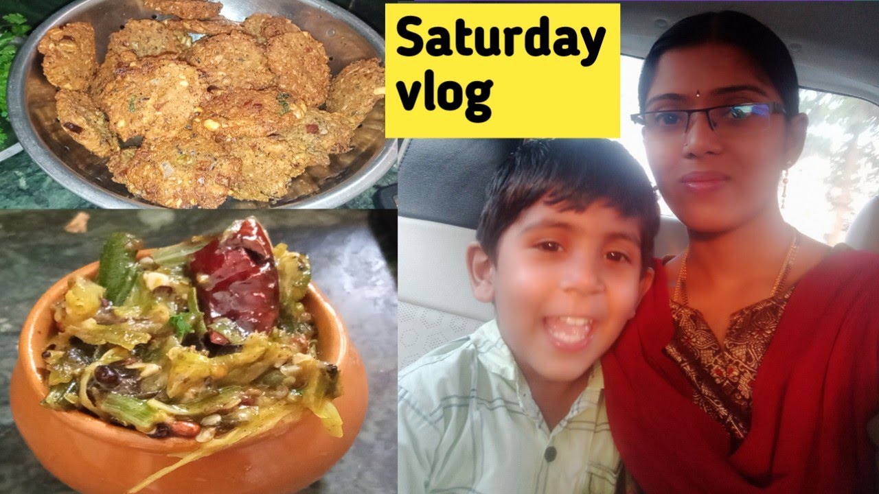 Masala vada tasty   pulihora  vlog  Saturday vlog