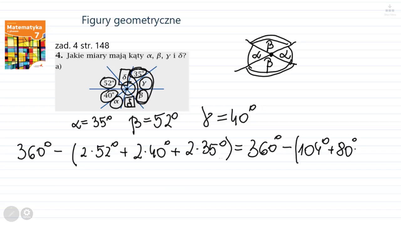 zad. 4a str. 148 FIGURY GEOMETRYCZNE. Matematyka z plusem 7 - YouTube