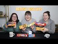 Americans trying different British biscuits!