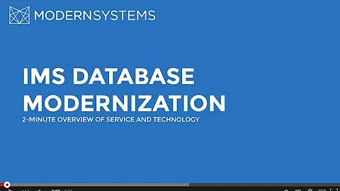 2-Minute Overview: IMS Database Modernization