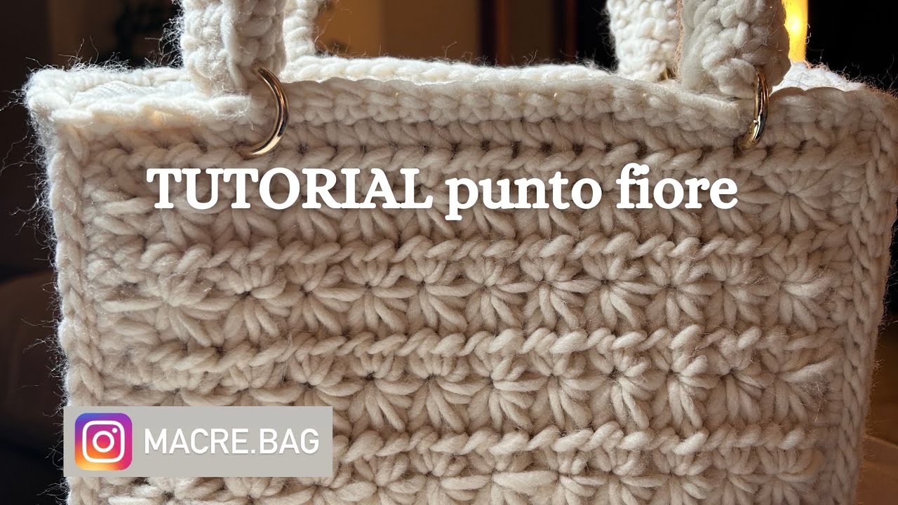 Tutorial punto 𝗳𝗶𝗼𝗿𝗲 all’uncinetto