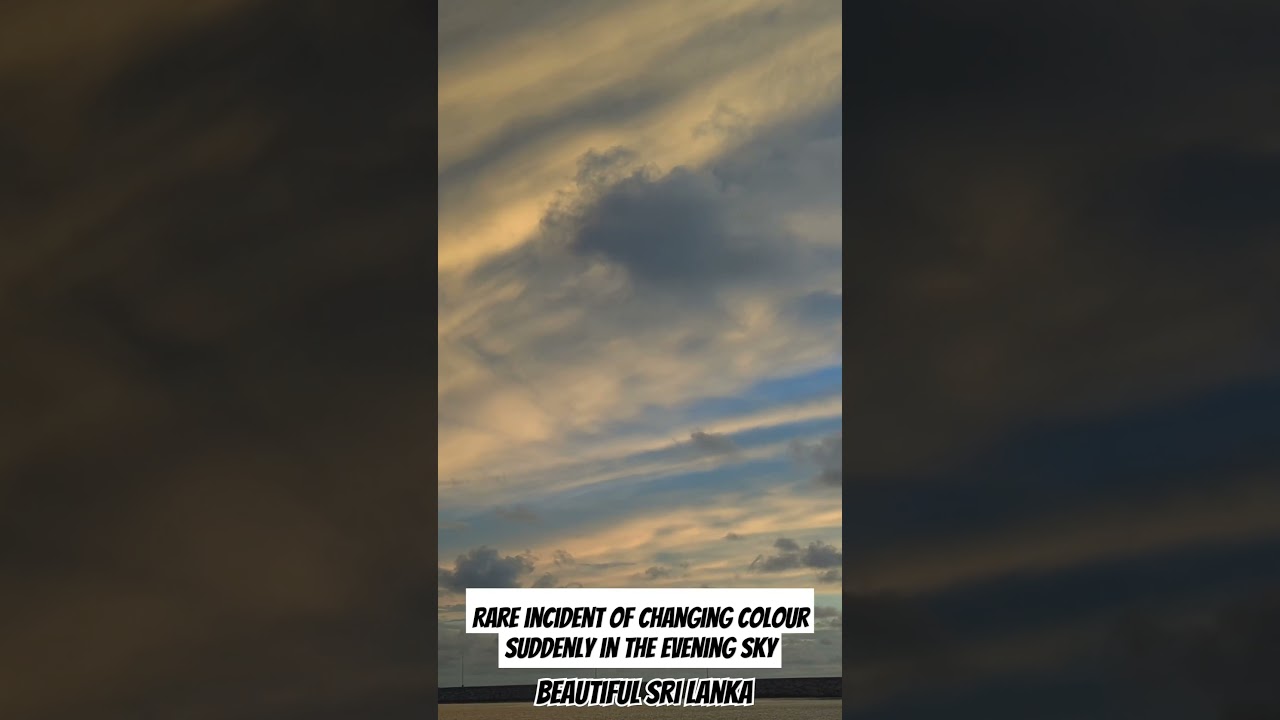 Sudden Colour Change Happened in d Evening Sky 