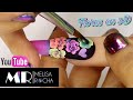 UÑAS con Flores de ACRILICO en 3D y técnica RUSA 💜