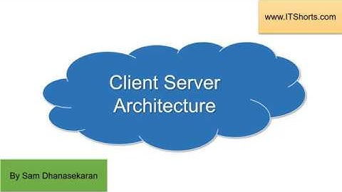 Cloud Computing 08 Client Server Architecture