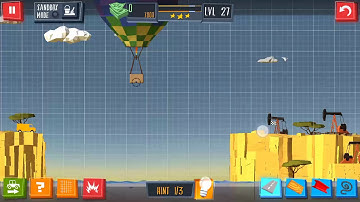 Build a Bridge Level 27 Android 3 star Walkthrough