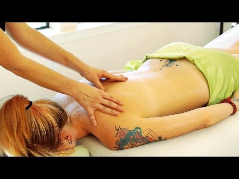 ASMR Back Massage 2; Swedish Massage Therapy Techniques For Back Rubs; Full Body Massage Series 4