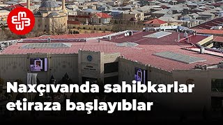 “Cahan” Ticarət Mərkəzinin 100-ə yaxın işçisi dükanlarını bağlayıb, etiraza çıxıblar