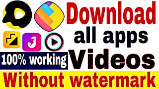 Snack video download without watermark | ShareChat video download without watermark| abhitech screenshot 1