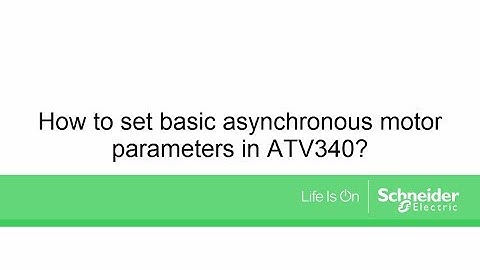 ATV340 - Basic Motor Parameters