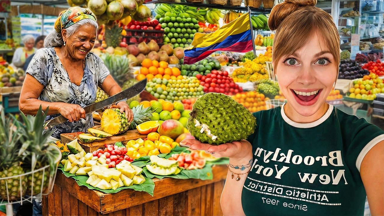 ¿Qué es esto? 🤯  POLACA EN SHOCK con el mercado de Paloquemao en Bogotá