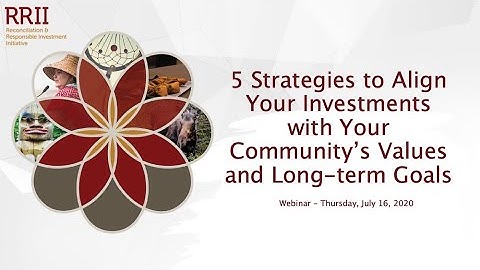 5 Strategies to Align Your Investments with Your Community’s Values and Long-term Goals