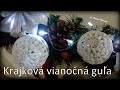 Krajková vianočná guľa/ Christmas Lace Bauble