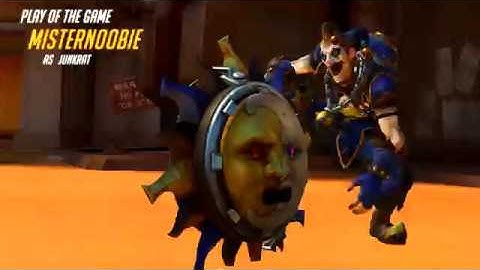 Junkrat TEAM KILL(almost) play of the game - Overwatch