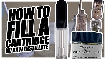 How to fill a cartridge with distillate!