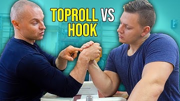 ARM WRESTLING TECHNIQUES HOOK VS TOPROLL
