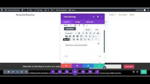 How to add a PDF download link to WordPress Divi website