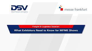 Freight and Logistics - Messe Frankfurt Middle East in partnership with DSV