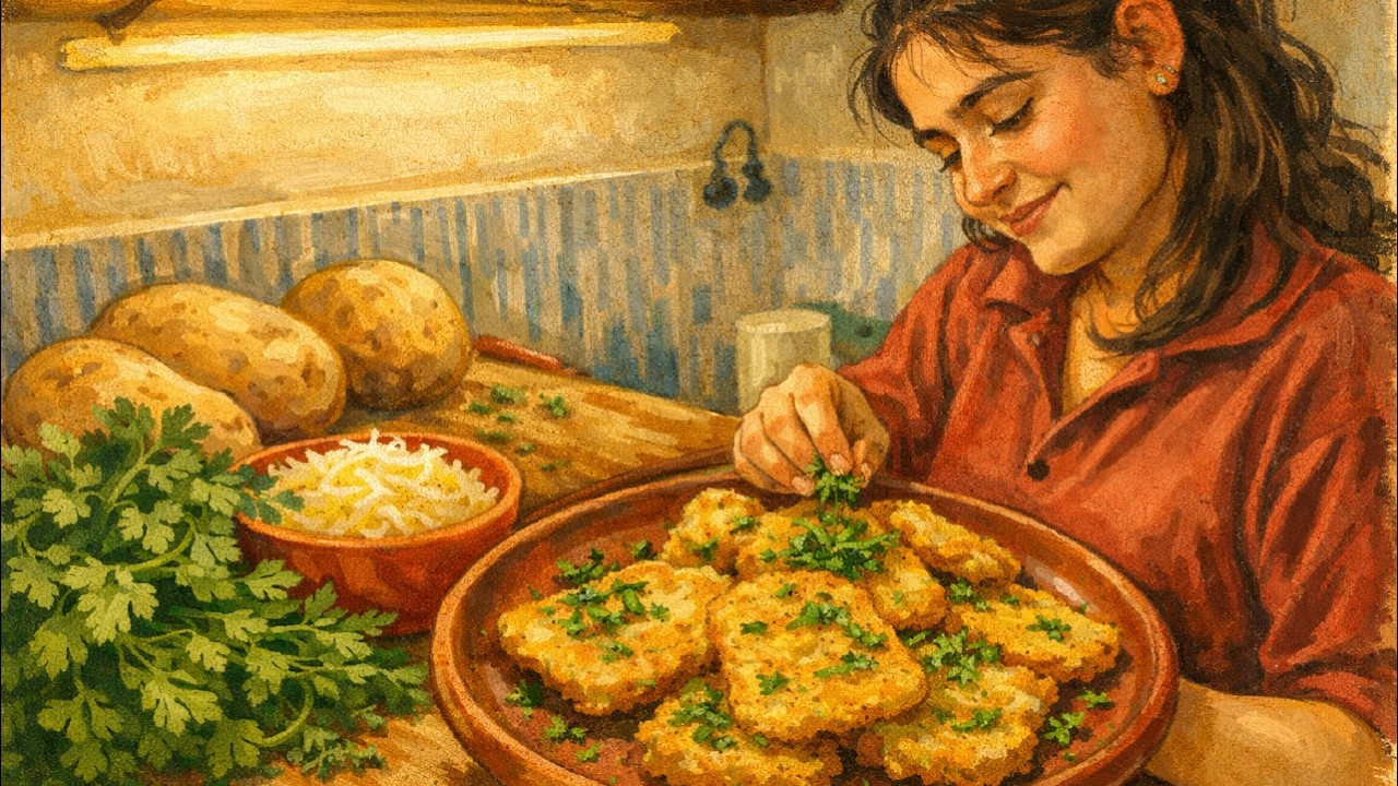 My Mini Kitchen: Tiny Fried Potato Rings with Mozzarella Cheese Dip | Quiet Village Night