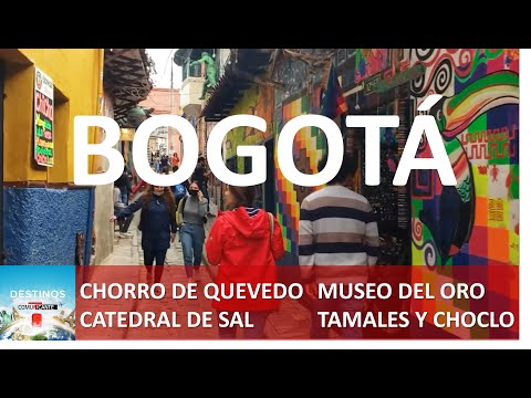 BOGOTÁ, COLOMBIA - Catedral de Sal - Chorro de Quevedo - Comida Colombiana - Museo del Oro.
