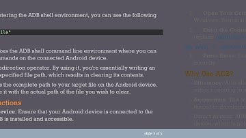 How to Clear a File using ADB