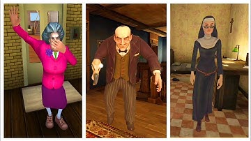 Game Tutorials | Scary Teacher 3D vs Scary Mansion vs Evil Nun 2