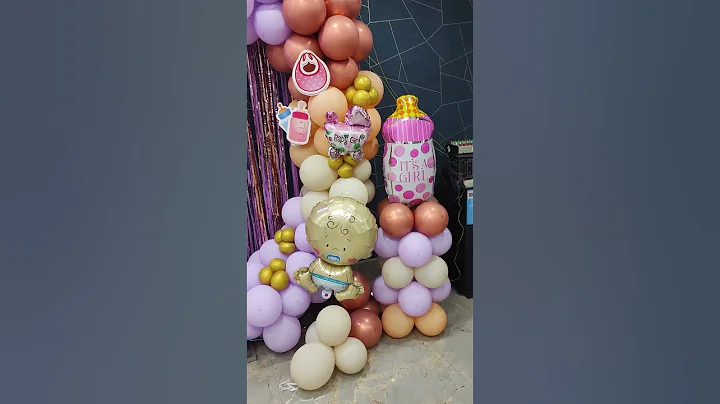 baby shower decoration#babyshower #balloon #viralvideo #welcome #baby #viral