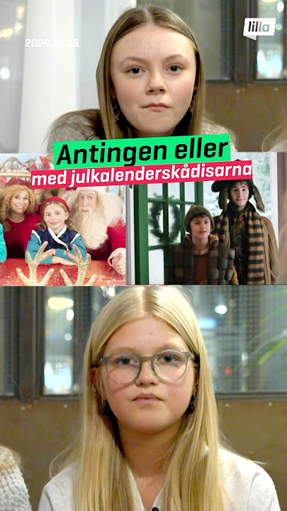 Har du sett årets julkalender? 👍👎 #lillaaktuellt #julkalender
