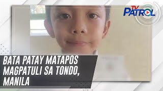 Bata patay matapos magpatuli sa Tondo, Manila | TV Patrol
