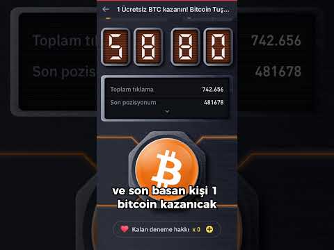 BEDAVA 1 BİTCOİN KAZAN! | Butonu Tıklamak Yeterli ! Binance Bitcoin Buton Oyunu 2023🎁 #bitcoin