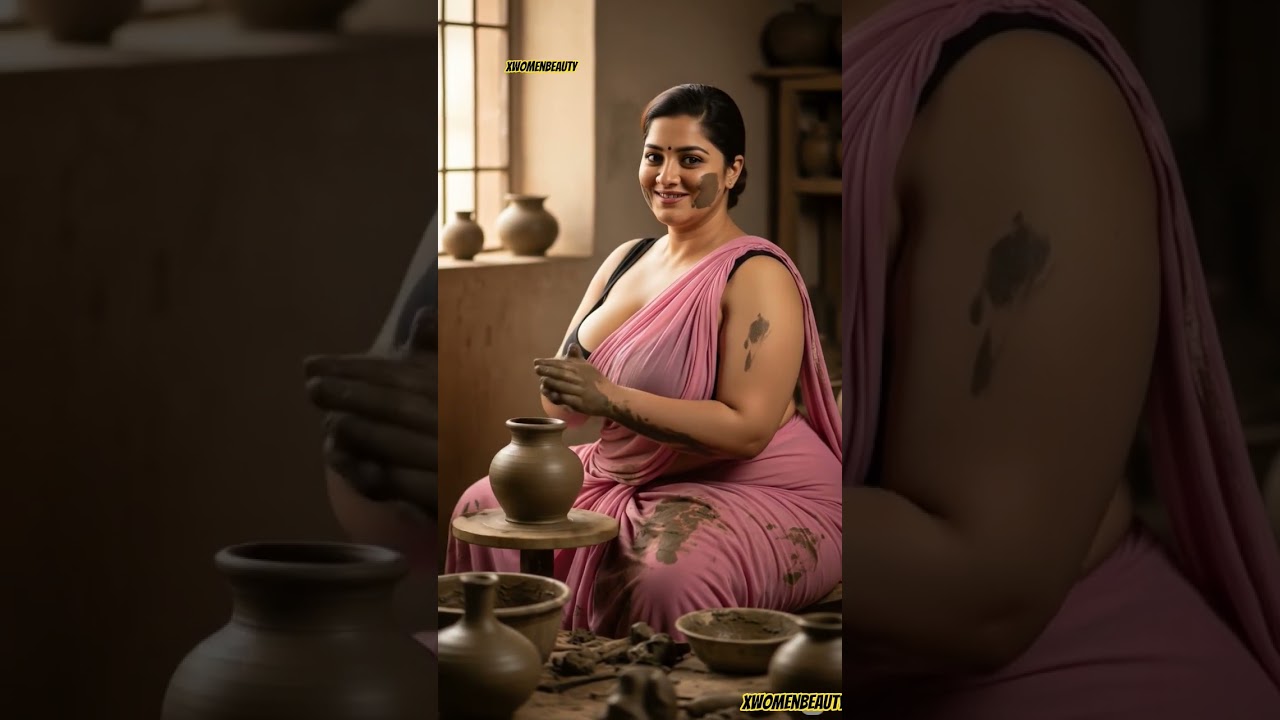 Pottery Art in Saree | Clay Meets Grace 💫 