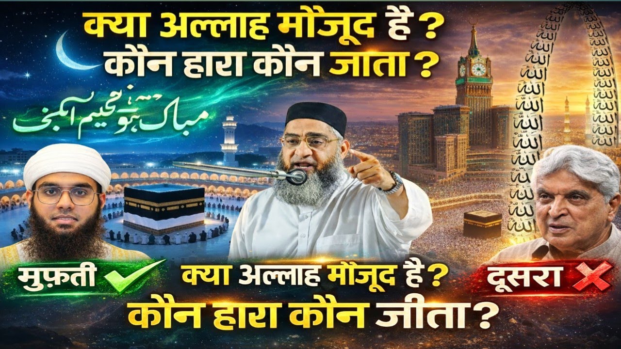 Does God Exist? / Javed Akhtar VS Mufti Shamail Nadwi / Important Bayan / Qari Ahmed Ali