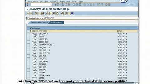 SAP ABAP Create Collective Search