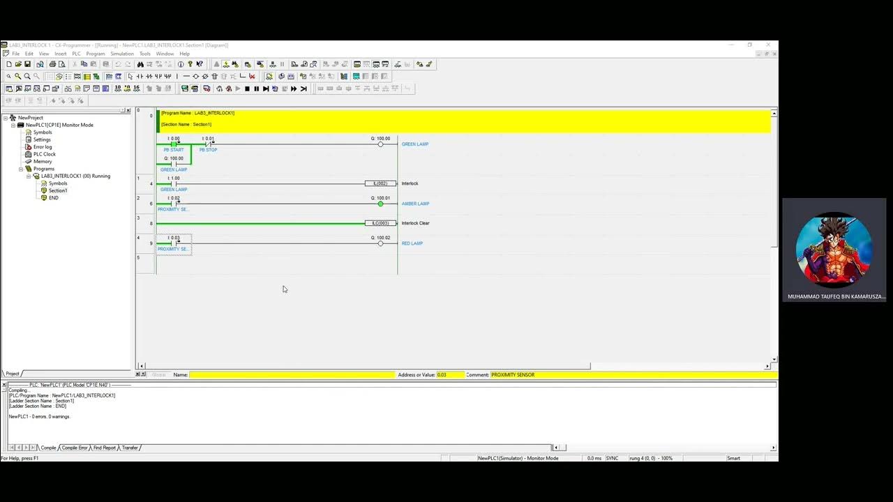 LAB3 SIMULATION BASIC PLC PROGRAMMING II (INTERLOCK, JUMP, TIMER AND