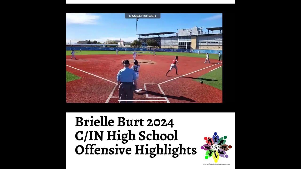 Brielle Burt 2024 C/IN High School Offensive Highlights YouTube