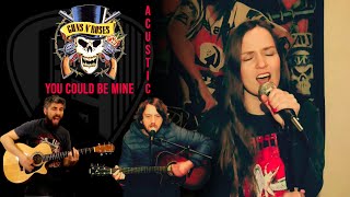 Video thumbnail of "Guns N' Roses - You Could Be Mine - Acoustic - Ft. Martin Scodes - Luz Riesco"