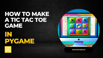How to Make a Tic Tac Toe Game in Pygame (Video 010)