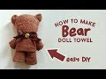 CARA MEMBUAT BONEKA TEDDY BEAR DARI HANDUK - TUTORIAL DIY, HOW TO MAKE DOLL TOWEL