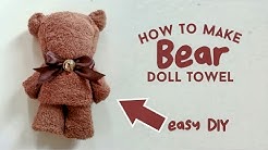 CARA MEMBUAT BONEKA TEDDY BEAR DARI HANDUK - TUTORIAL DIY, HOW TO MAKE DOLL TOWEL - Durasi: 5.25. 