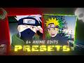 6+ BEST ANIME EDIT PRESETS IN ALIGHT MOTION (XML + QR + MATERIALS)