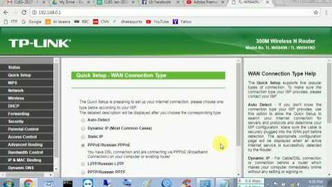 tp link router configure  (PPPOE) Very easy System 2018.