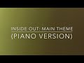 Inside Out Main Theme Piano Version