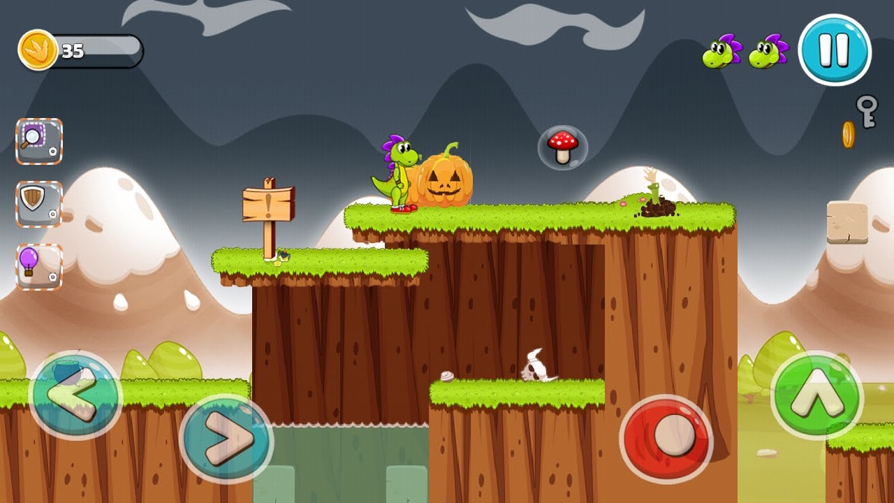 Bubbles era.прикольная видео игра про динозаврика 1-2 уровень